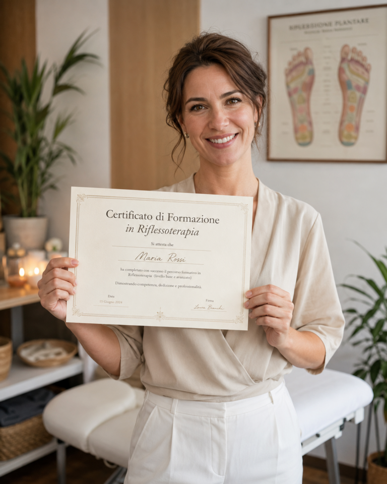 Certificato Settoriale Riflessoterapia